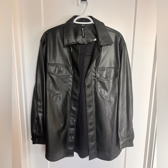 Design Lab Faux Leather Jacket - Picture 1 of 2